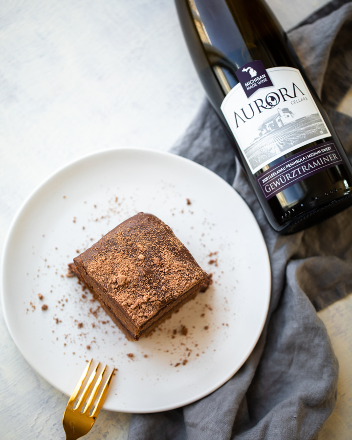 Milk Chocolate Frosted Cake and Wine Pairing